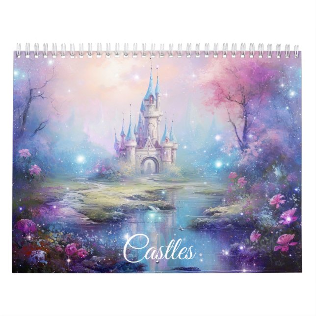 Fantasy Castles in Abstract Style Calendar (Cover)