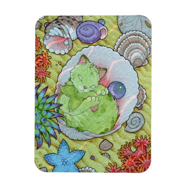 Fantasy Cats Oracle Affirmation - Sleep Magnet (Vertical)