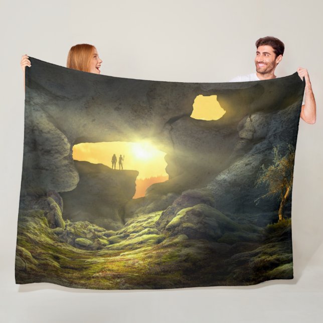 FANTASY CAVE FLEECE BLANKET (In Situ)