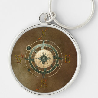 Fantasy Celtic Compass Design Keychain