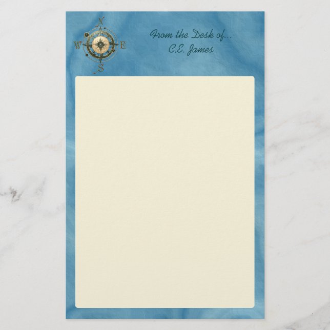 Fantasy (Celtic) Compass Design Stationery (Front)