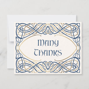 Fantasy Celtic Medieval Wedding Thank You Card