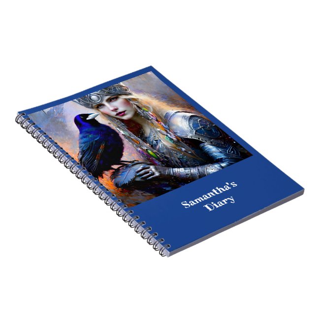 Fantasy Celtic Warrior Princess Notebook (Right Side)