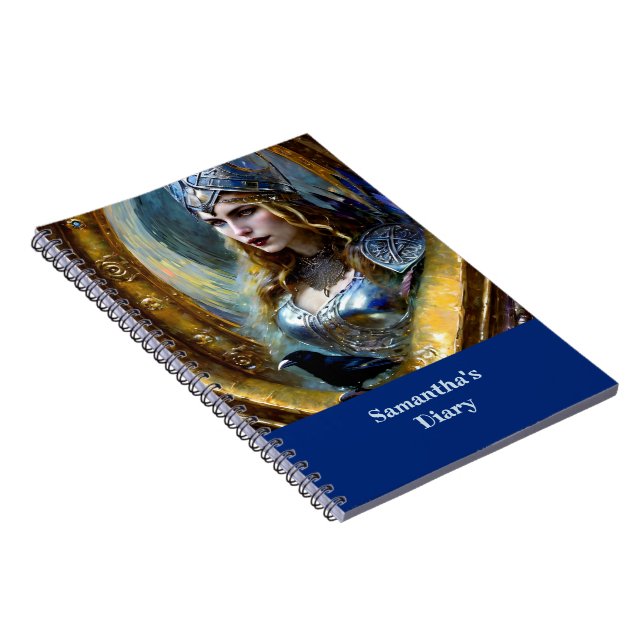 Fantasy Celtic Warrior Queen Notebook (Right Side)