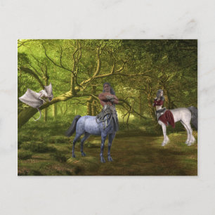 Fantasy Centaur and Dragon Postcard