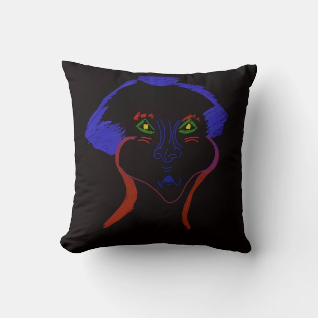 Fantasy Character Art  Throw Pillow (Front)