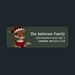 Fantasy Christmas Elf Address Label - red hair<br><div class="desc">a classic Christmas design ... © 2004-2015 MarloDee Designs: All rights reserved. All necessary licenses have been purchased and are on file. Images on this site are NOT public domain. You may not copy, duplicate, alter or scan these designs, images, illustrations, photography, art and writing. You may NOT use them...</div>