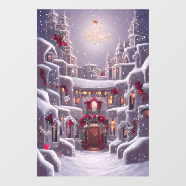 Fantasy Christmas Window Cling (Sheet)