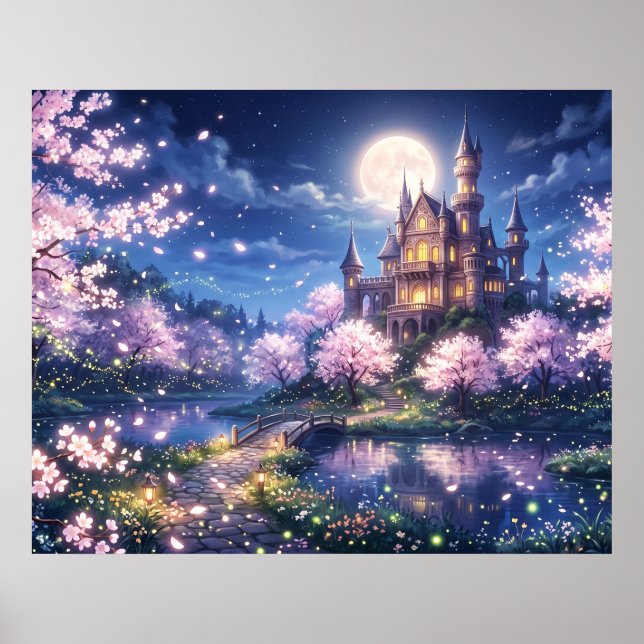 Fantasy City and Castle Poster (Front)