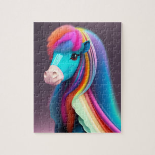 Fantasy Colourful Pony With Rainbow Colours, Pony Jigsaw Puzzle