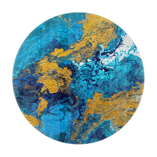 Fantasy Colours: Artistic Abstract Background. Cutting Board (Front)