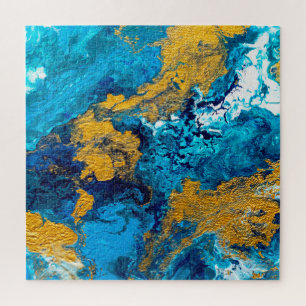 Fantasy Colours: Artistic Abstract Background. Jigsaw Puzzle