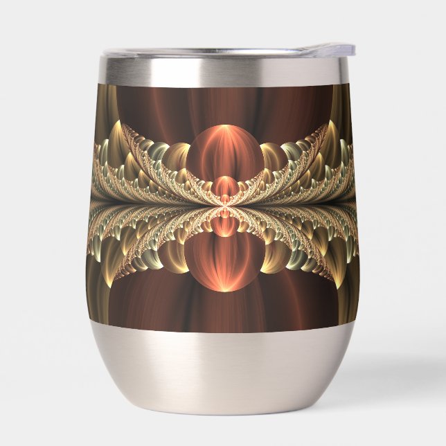 Fantasy Construction Shiny Abstract Fractal Art (Left)