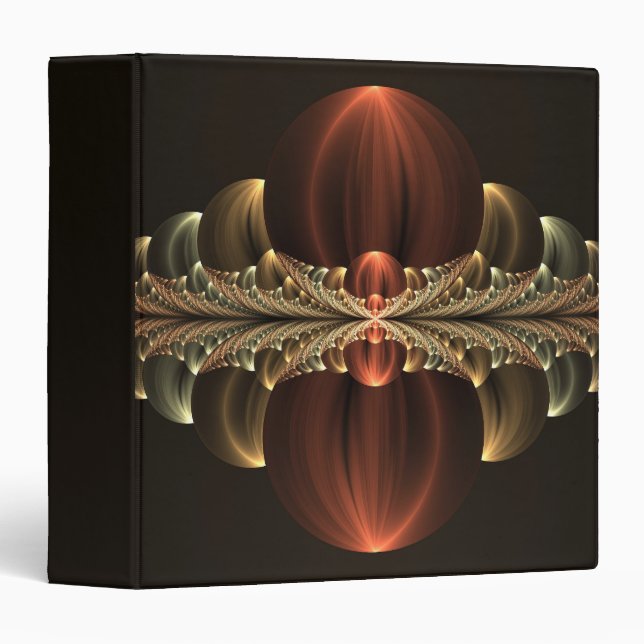Fantasy Construction Shiny Abstract Fractal Art Binder (Front/Spine)