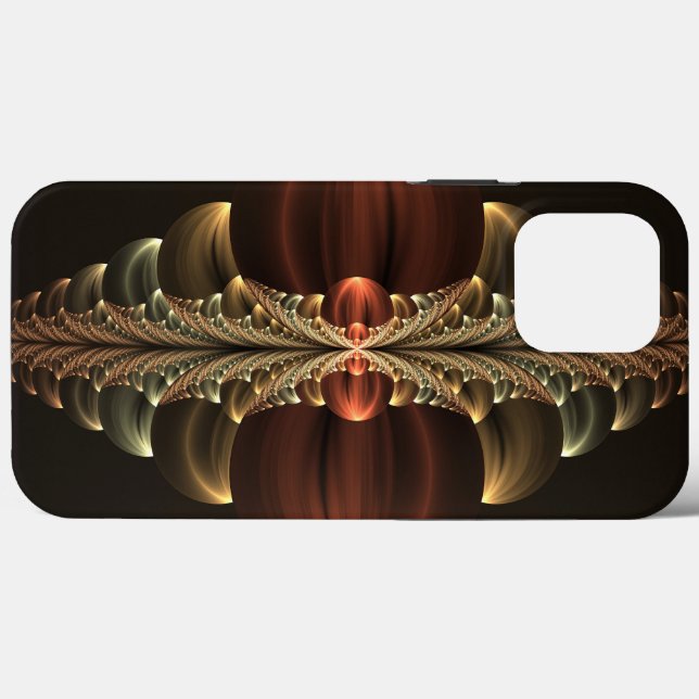 Fantasy Construction Shiny Abstract Fractal Art Case-Mate iPhone Case (Back (Horizontal))