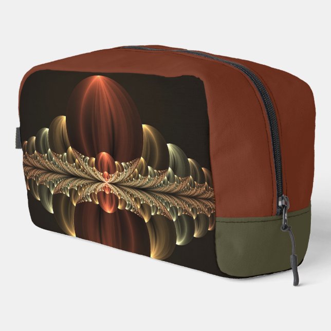 Fantasy Construction Shiny Abstract Fractal Art Dopp Kit (Right Corner)