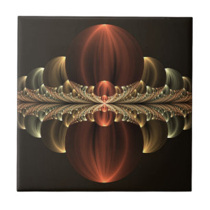 Fantasy Construction Shiny Abstract Fractal Art Tile