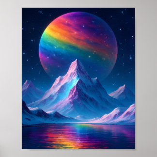 Fantasy Cosmic Land Poster