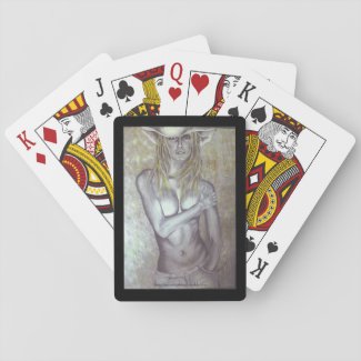 Fantasy Cowgirl Playing Cards