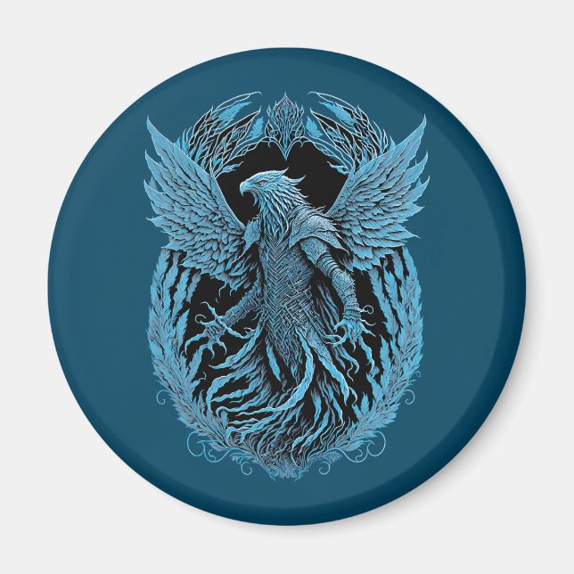 Fantasy Creature | Medieval Eagle Magnet (Front)