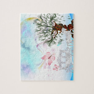 Fantasy Crystal Horse Carriage Jigsaw Puzzle