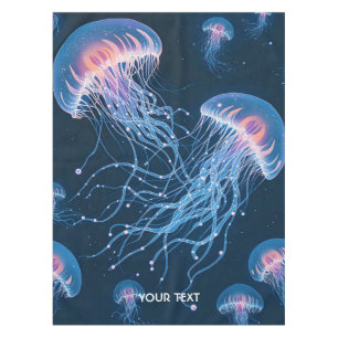 Fantasy Cute Abstract Jellyfish Underwater Tablecloth