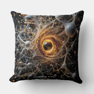 Fantasy Cute Abstract Space Scene Throw Pillow