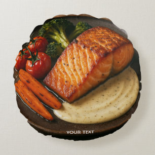 Fantasy Cute Amazing Delicious Food Round Pillow