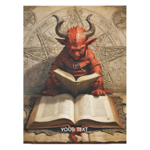 Fantasy Cute Ancient Book Reader Tablecloth