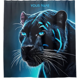 Fantasy Cute Angry Blue Panther