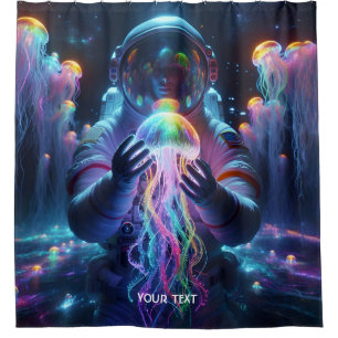 Fantasy Cute Astronaut Jellyfish Space