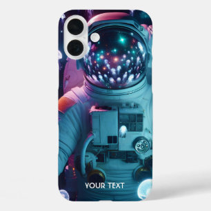 Fantasy Cute  Astronaut Jellyfish Space iPhone 16 Plus Case