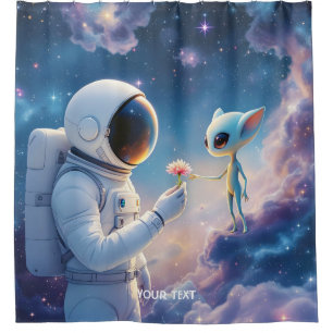 Fantasy Cute Astronaut Space Flower