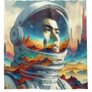 Fantasy Cute Astronaut Space Planet.