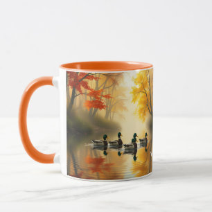 Fantasy Cute Autumn Lake River Mug