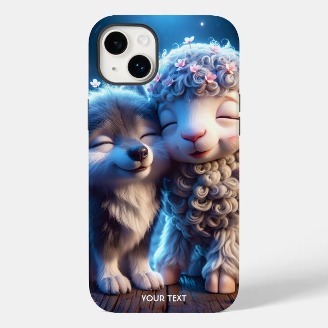 Fantasy Cute Babies Sheep Wolf Case-Mate iPhone Case (Back)