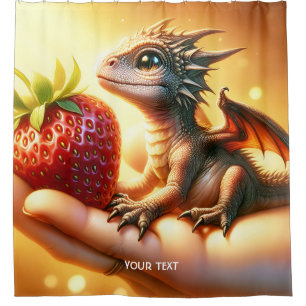 Fantasy Cute  Baby Dragon Strawberry