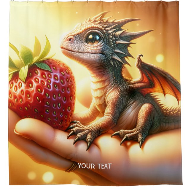 Fantasy Cute  Baby Dragon Strawberry (Front)