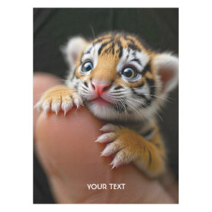 Fantasy Cute Baby Tiger Finger Tablecloth