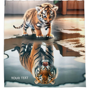 Fantasy Cute Baby Tiger Puddle