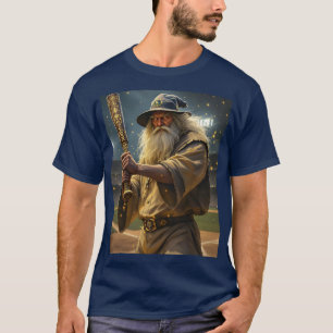 Fantasy Cute Baseball Wizard Bat T-Shirt