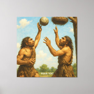 Fantasy Cute Basketball Prehistoric Final Canvas Print