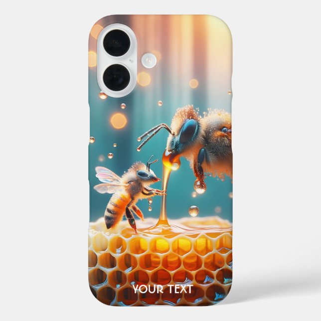 Fantasy Cute Bees Momma Baby Case-Mate iPhone Case (Back)