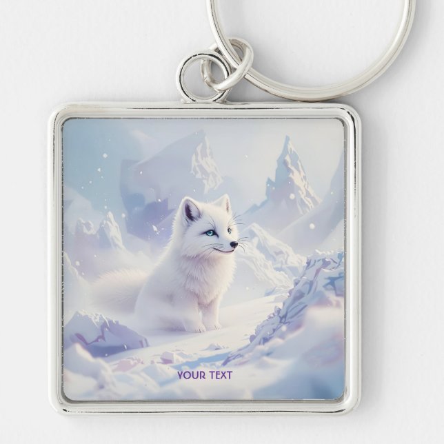 Fantasy Cute Big Elephant Savanna Keychain (Front)