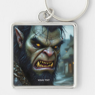 Fantasy Cute Big Strong Warrior Keychain