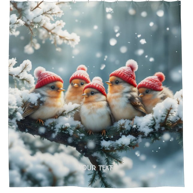 Fantasy Cute  Birds Hat Snow (Front)