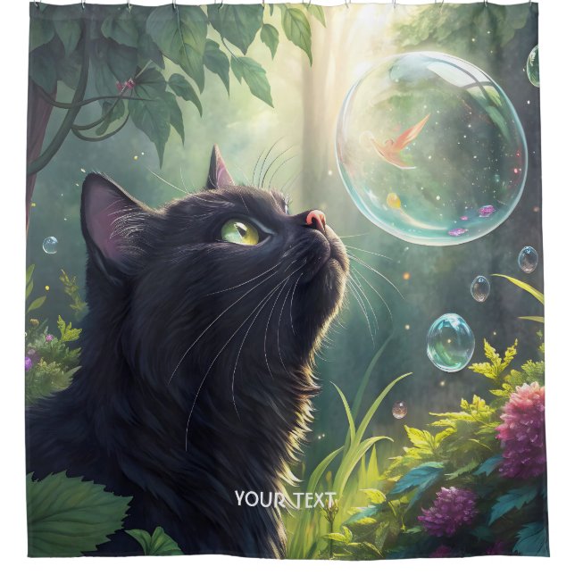 Fantasy Cute Black Cat Forest (Front)