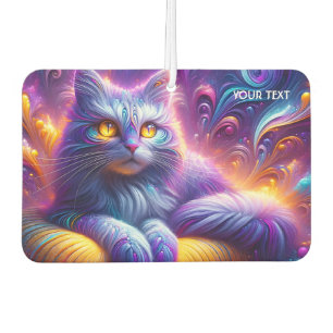 Fantasy Cute Blue Purple Cat Air Freshener