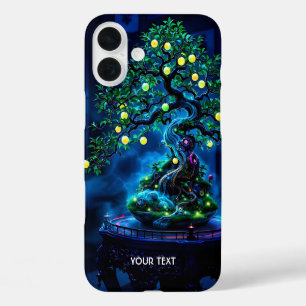 Fantasy Cute Bonsai Tree Lights iPhone 16 Plus Case