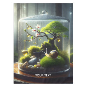 Fantasy Cute  Bottle Sakura Snail Tablecloth